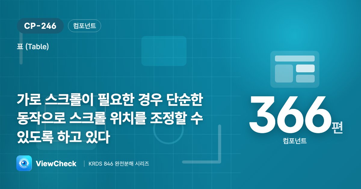 한 동작으로 좌우를 보게